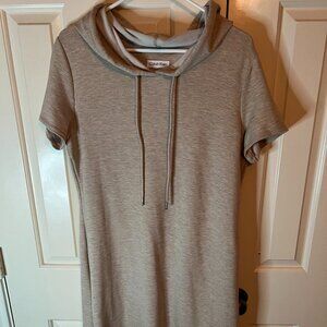 Calvin Klein Tan Hoodie Dress Size Large